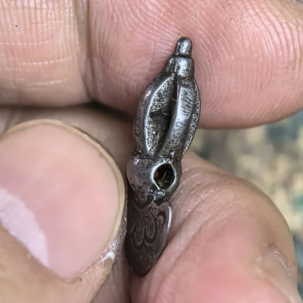 ✨藏地修持法器,寒铁钺刀卡子