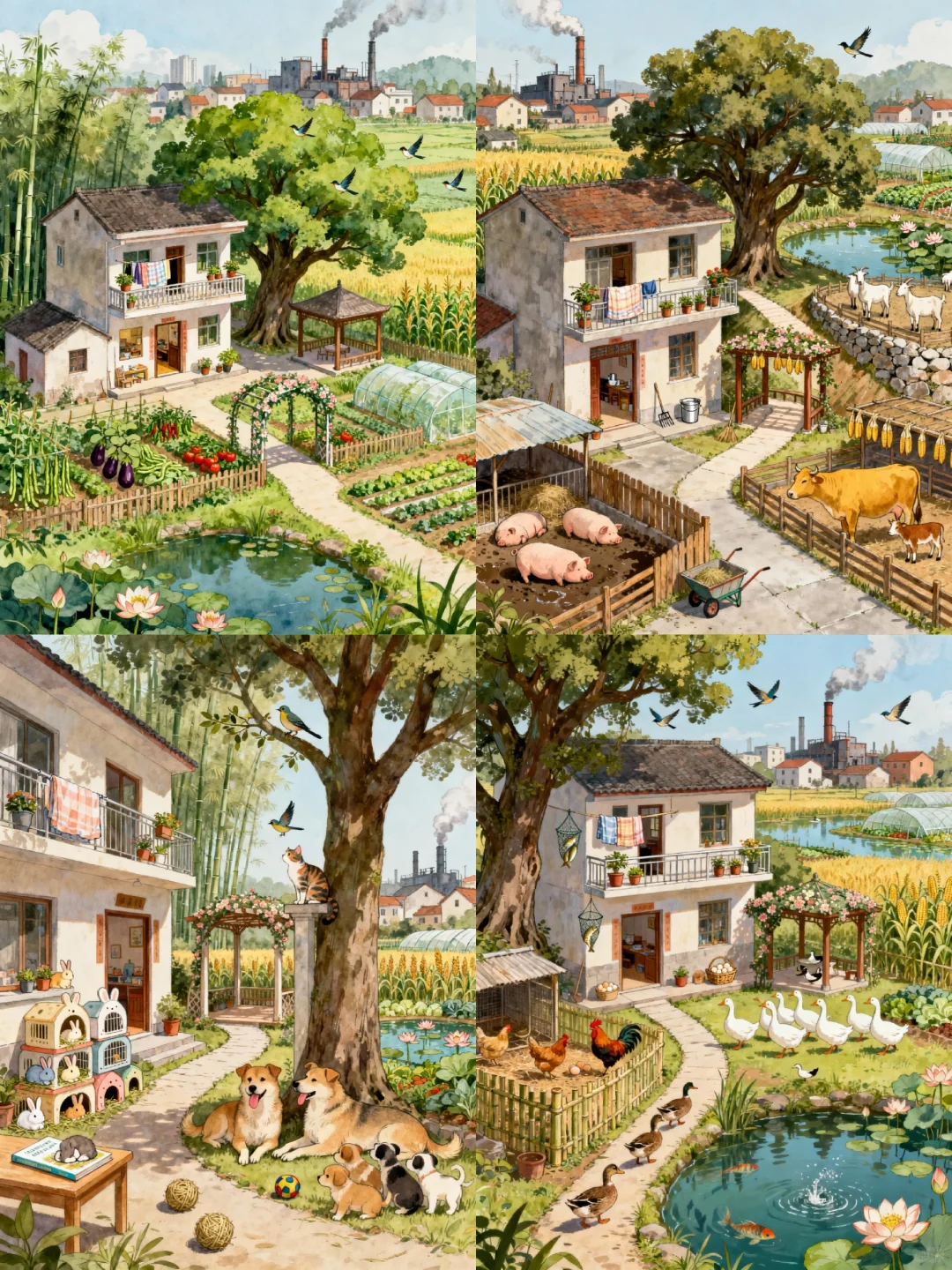 在农村小院，你最想养/种植什么？