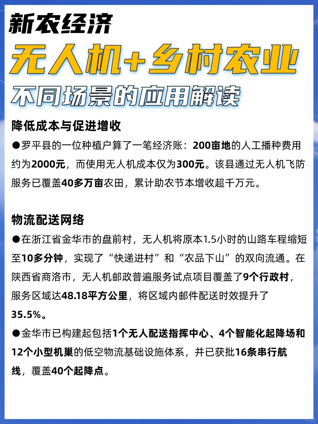 新农人必看:无人机+乡村,这些项目正在发展!