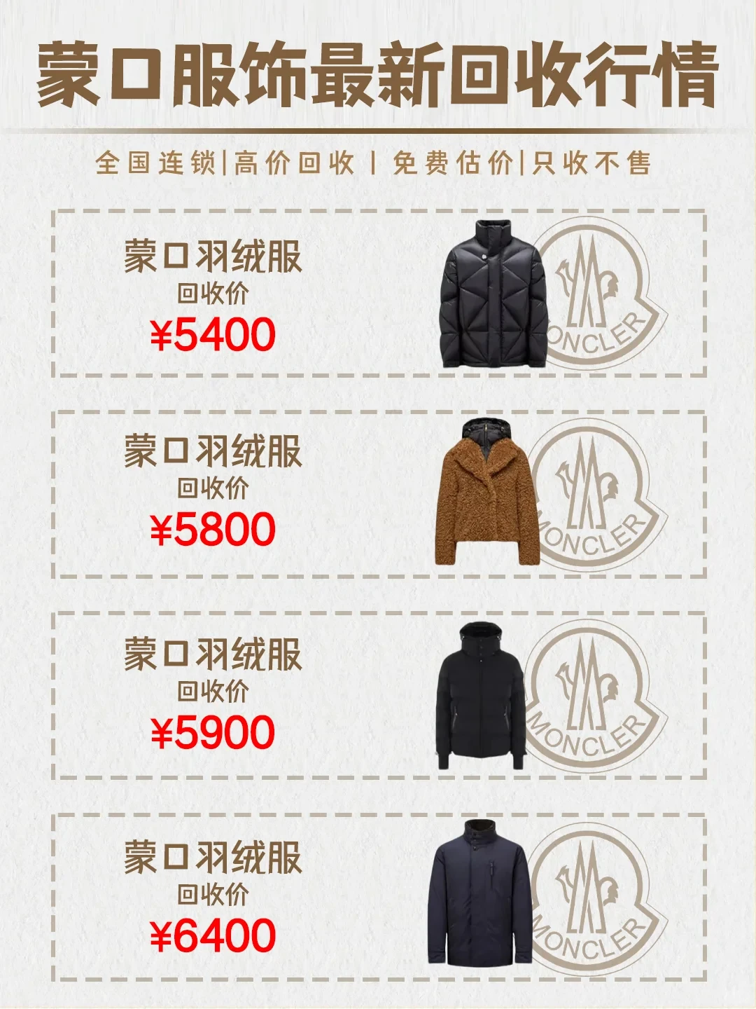 蒙口羽绒服回收行情揭秘！11月能收这个价！
