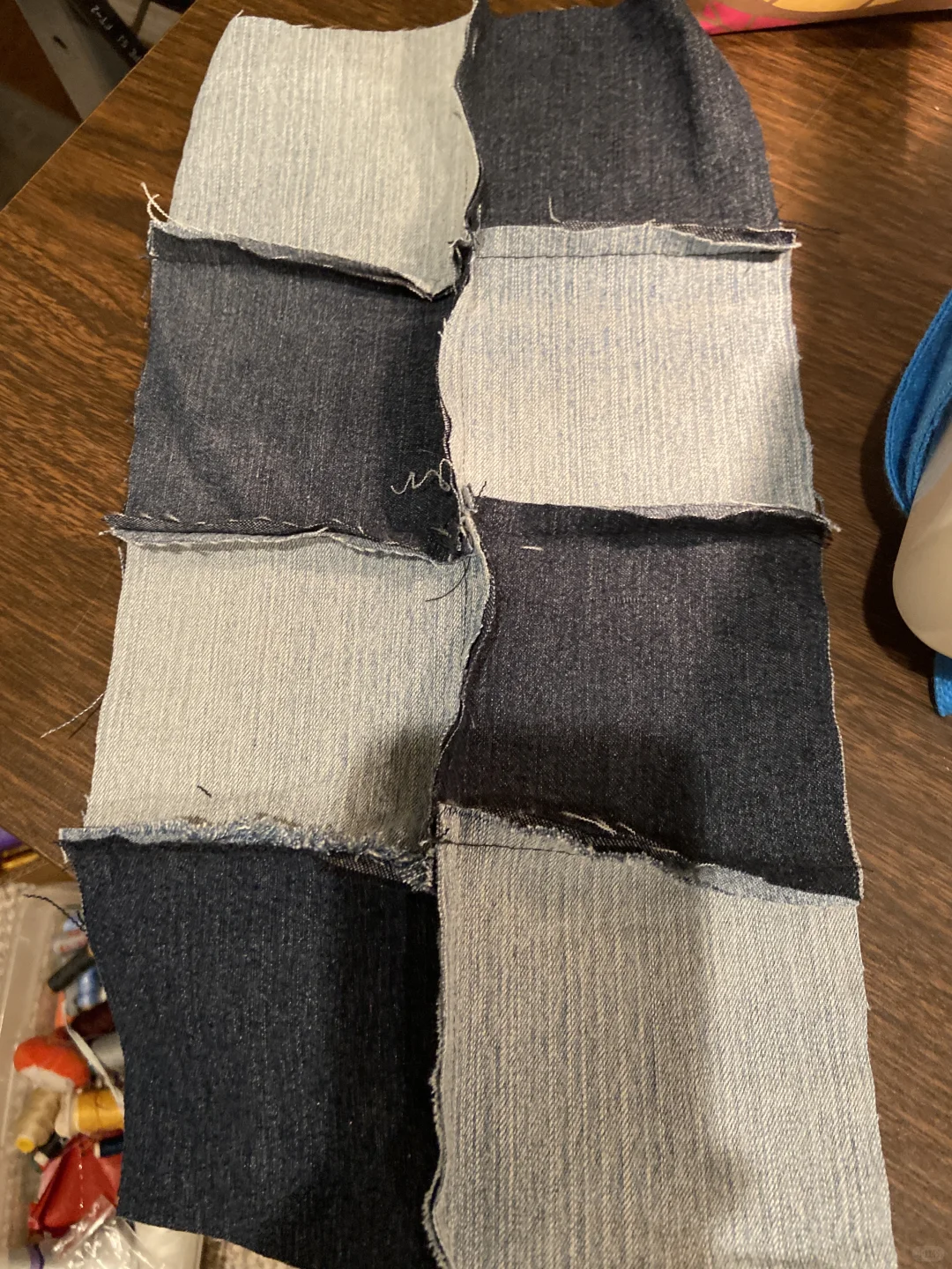 旧物改造：旧牛仔裤（3）-抱枕