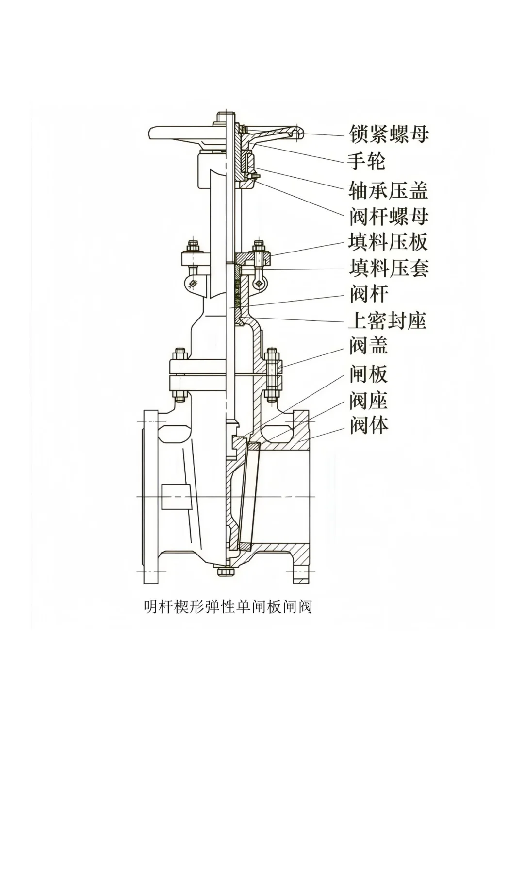 闸阀的结构图汇总-标光议阀