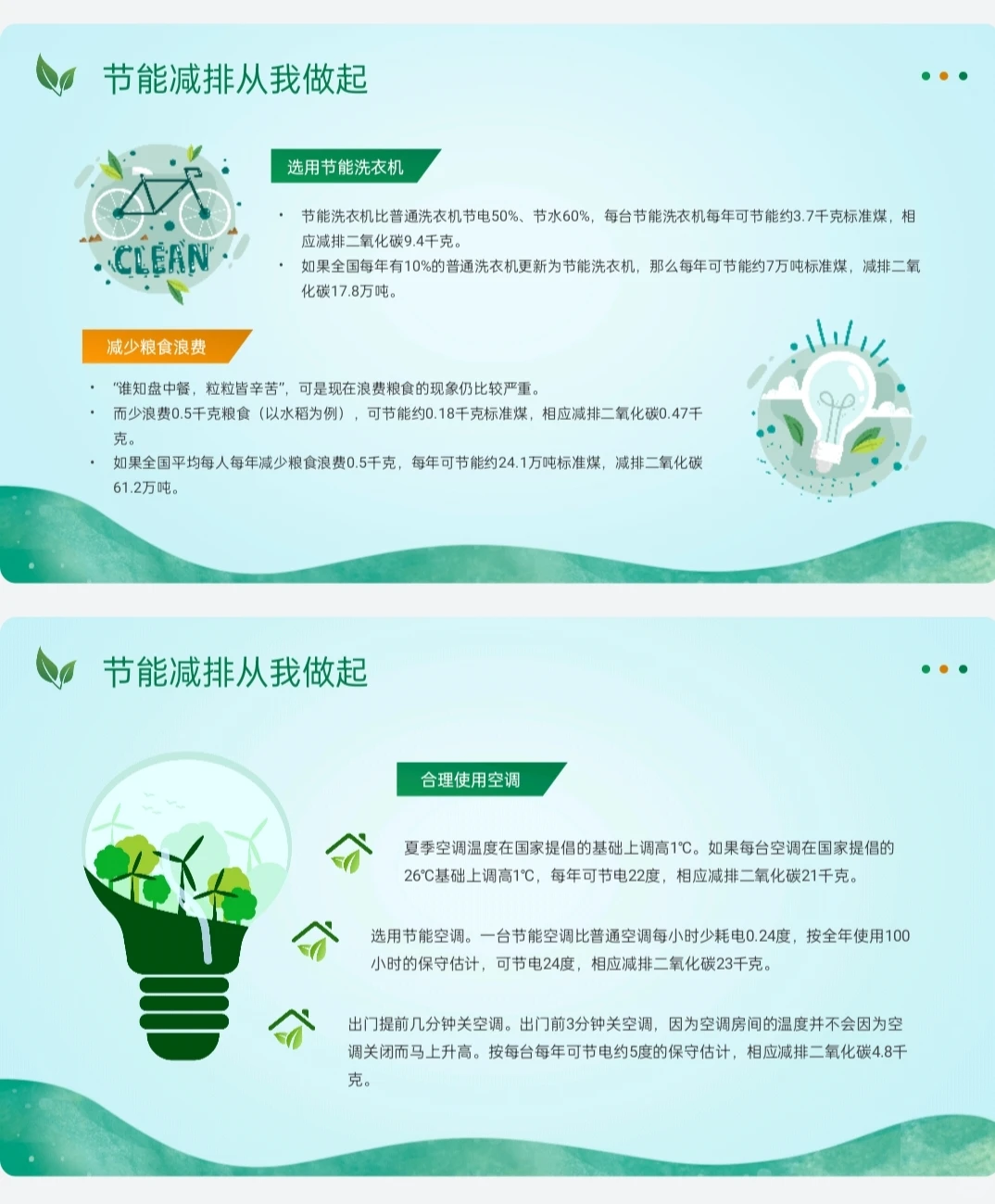 节能减碳主题课件