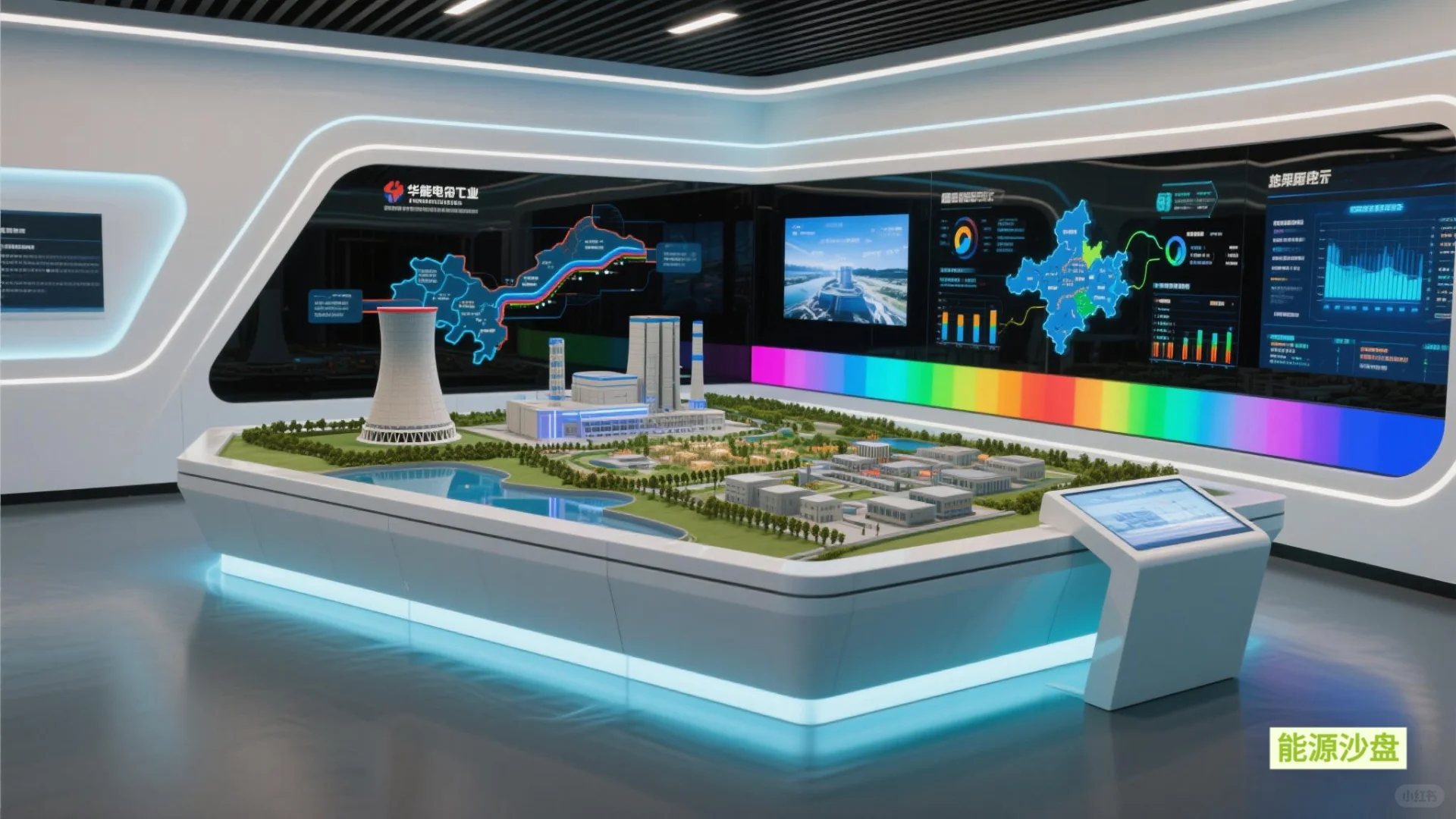 光伏、储能、充电、换电一体化综合沙盘