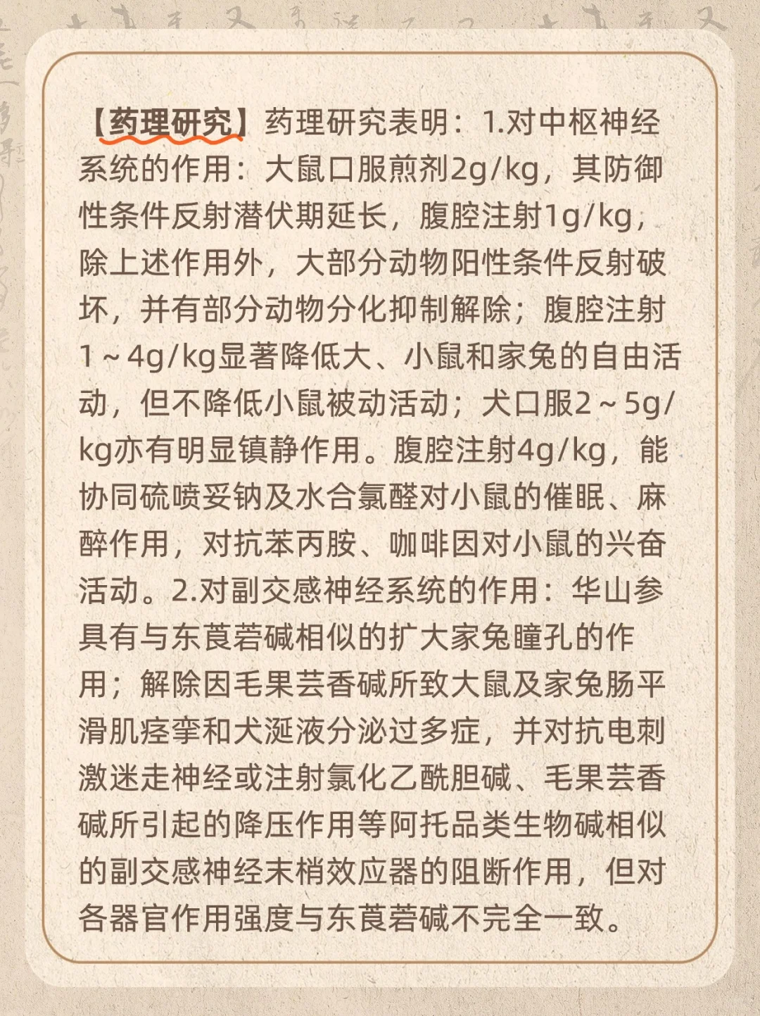 ? 华山参：熬夜党必备，秒回血