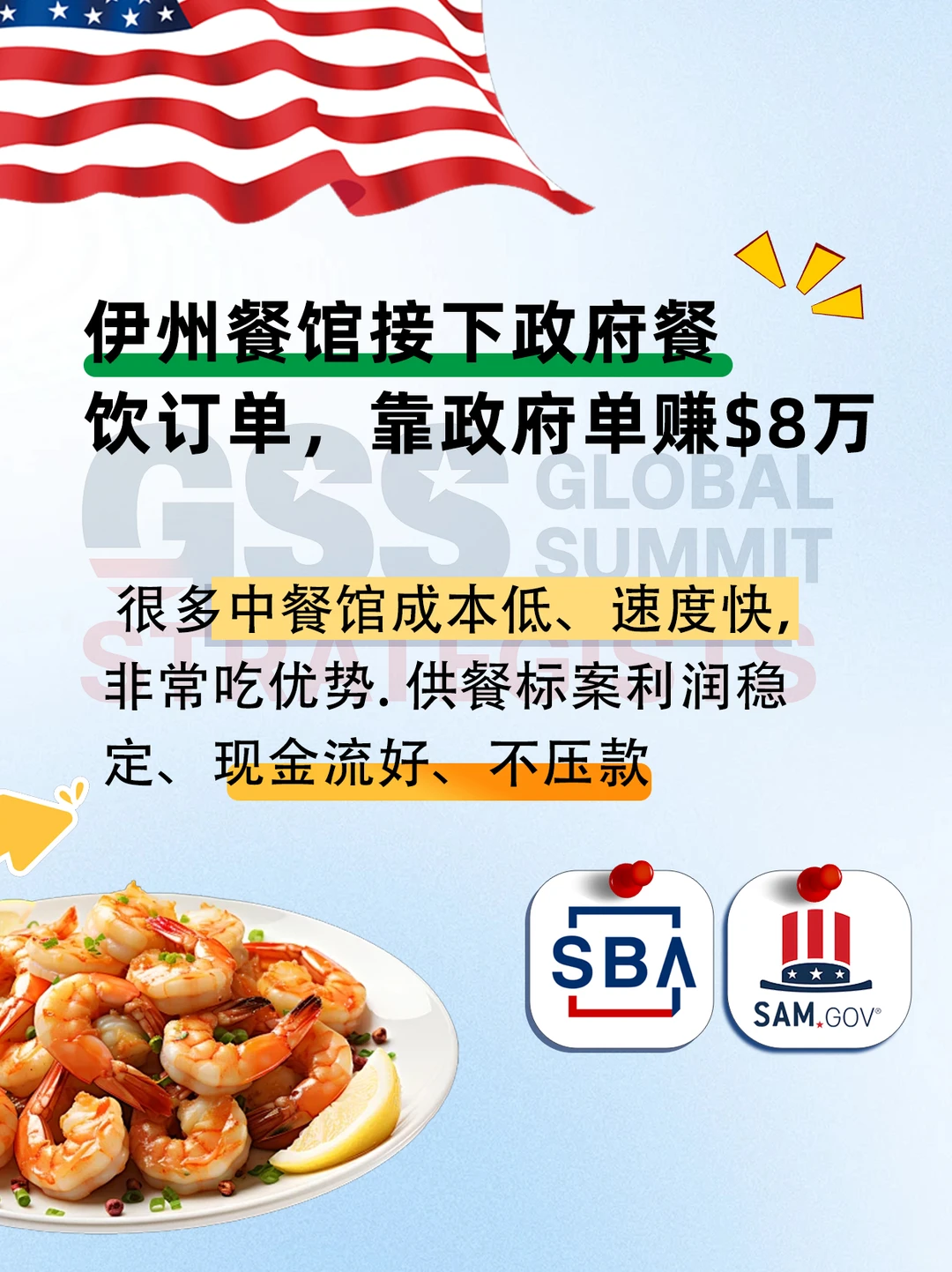 伊州餐馆接下政府餐饮订单，靠政府单赚$8万