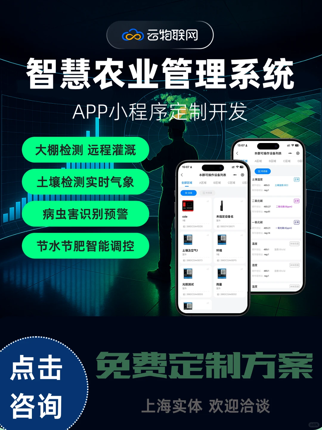 物联网APP开发|数字化智慧农业系统定制