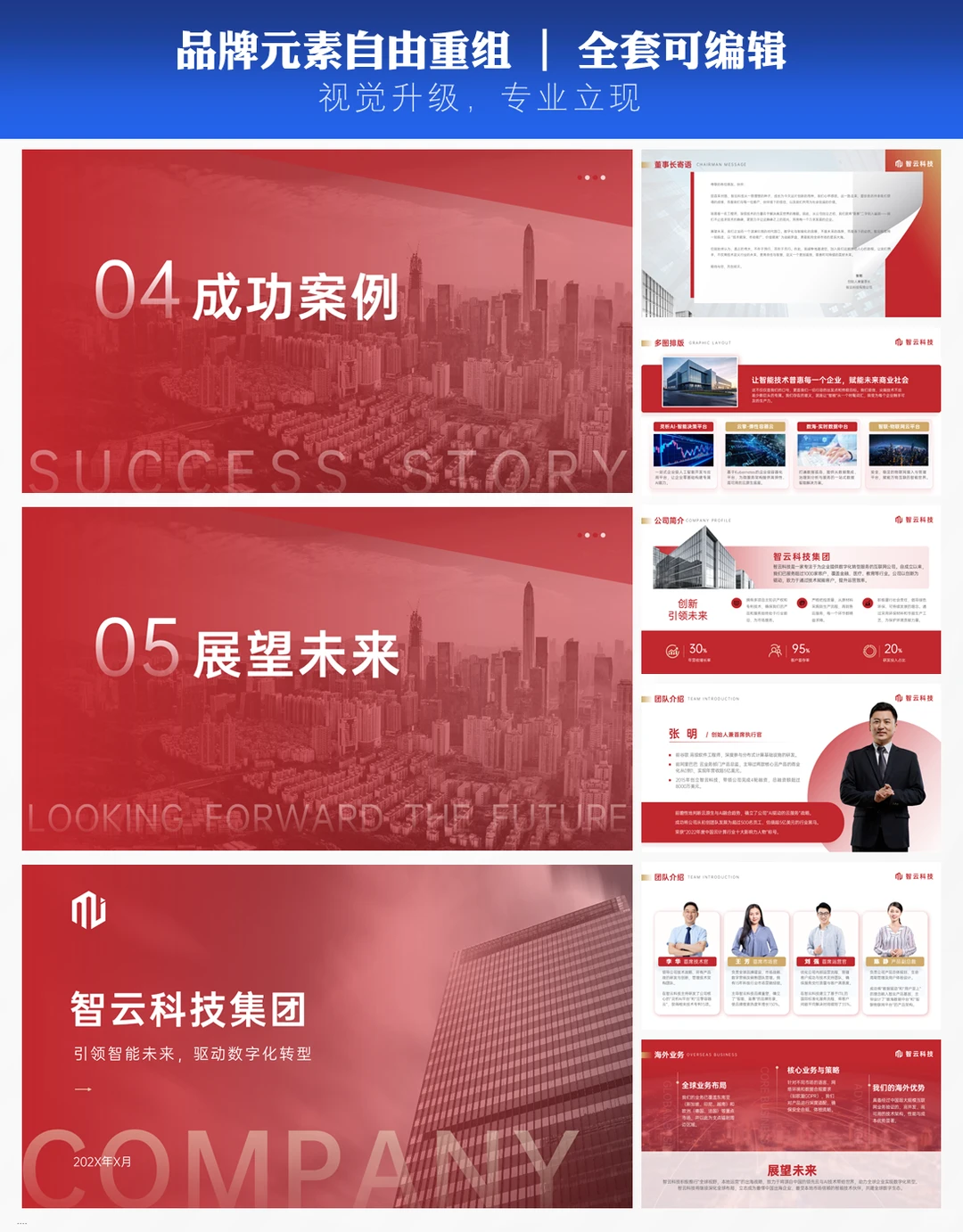 高级感ppt模板｜高新企业资质展示