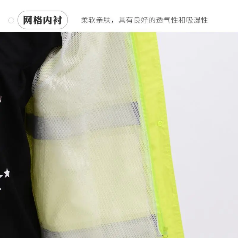 跨境制作反光pvc雨衣 交通执勤户外环卫