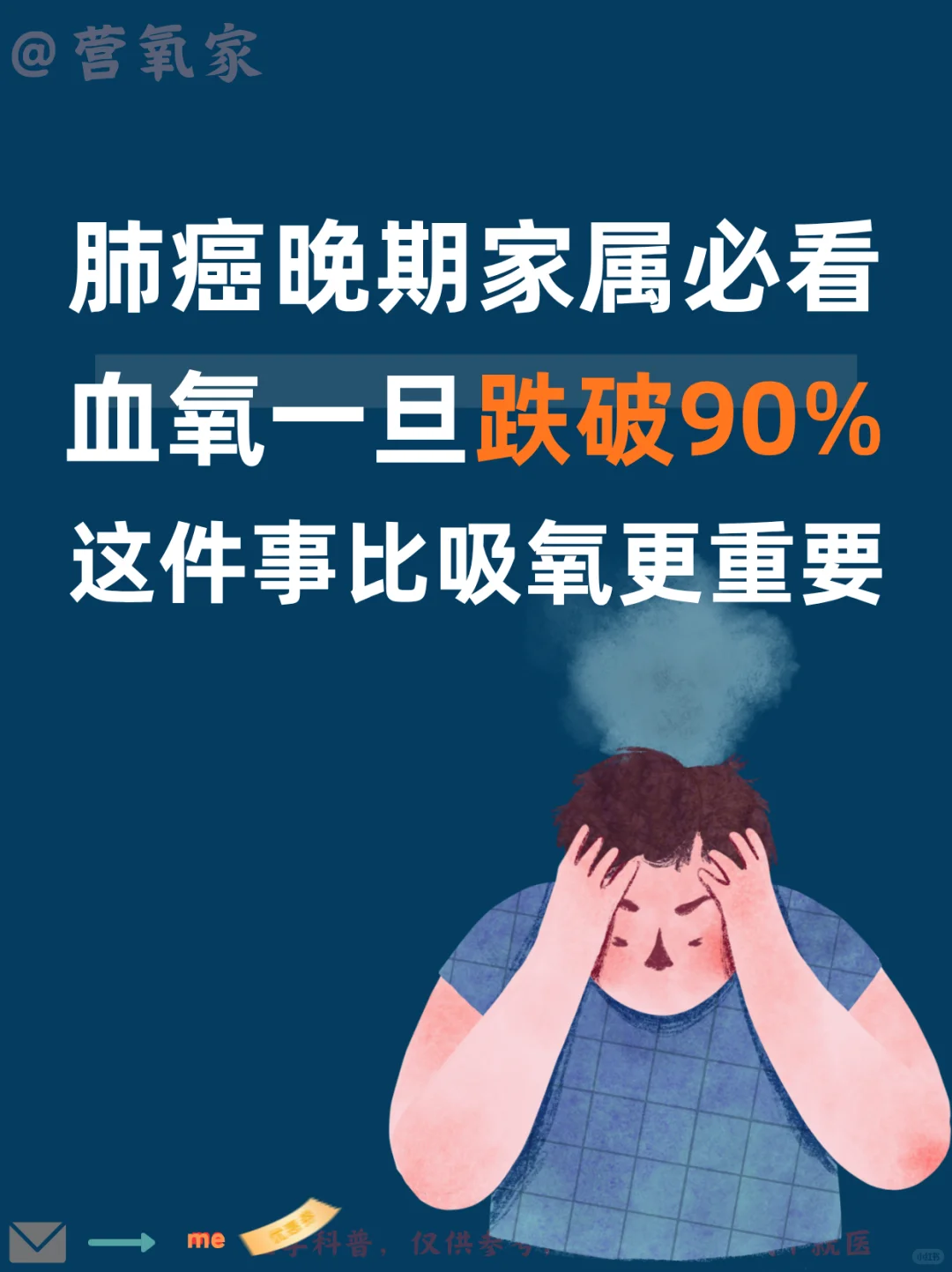 肺癌晚期家属必看！血氧一旦跌破90%?
