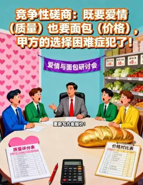 公开招标、竞争性谈判、竞争性磋商搞笑解释