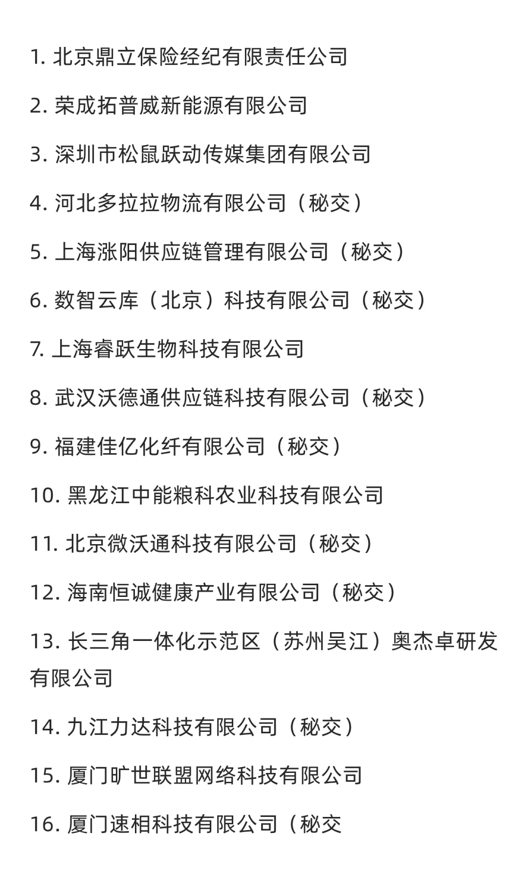 截至10月11日，证监会公示美国上市备案情况