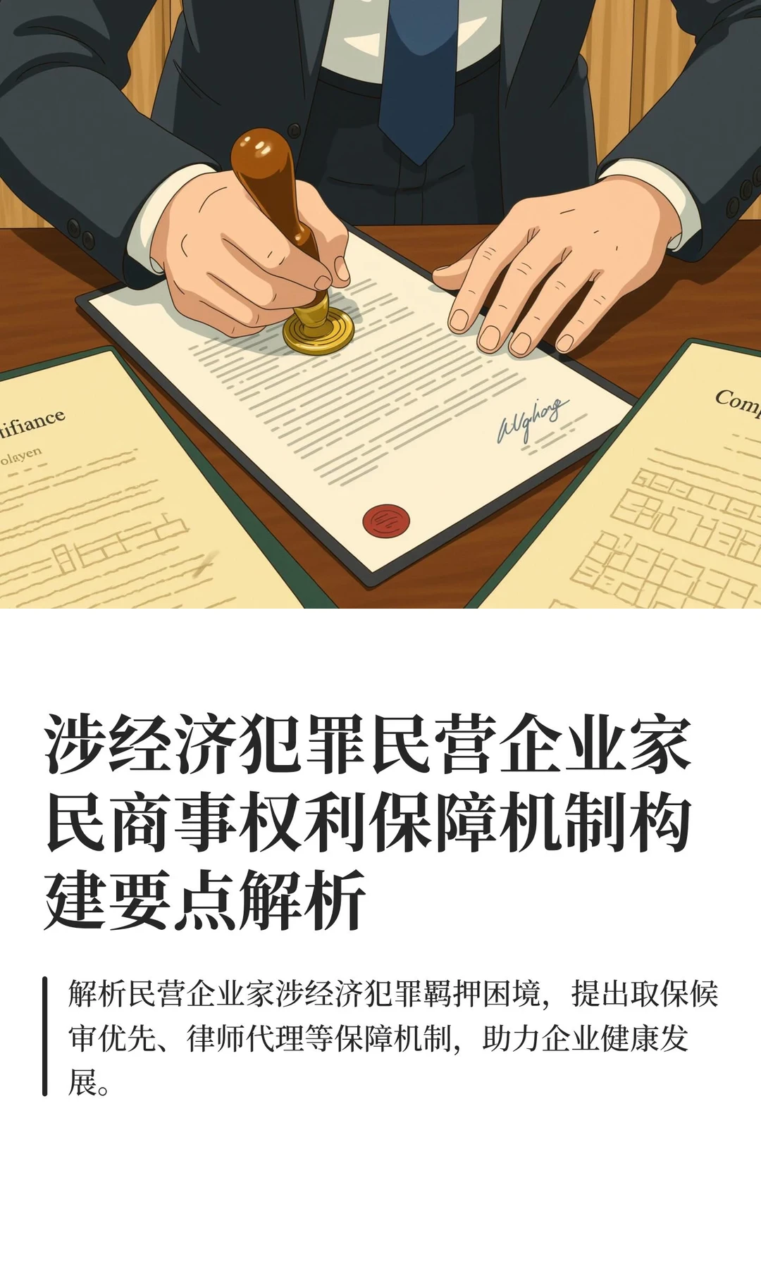 涉经济犯罪民营企业家民商事权利保障机制构