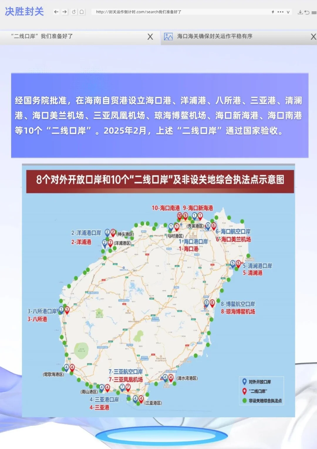 海口——“二线口岸”第一排