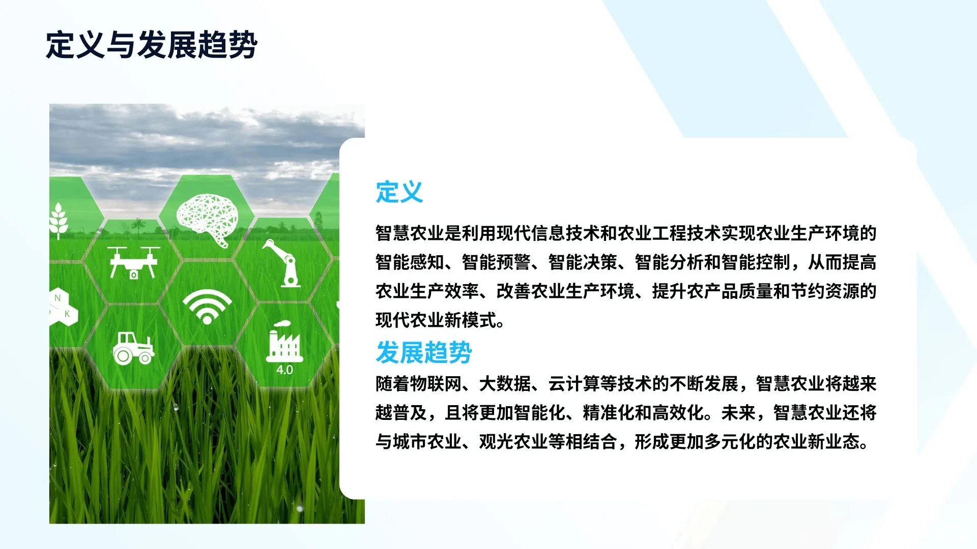 智慧农业中的新技术及其应用成果