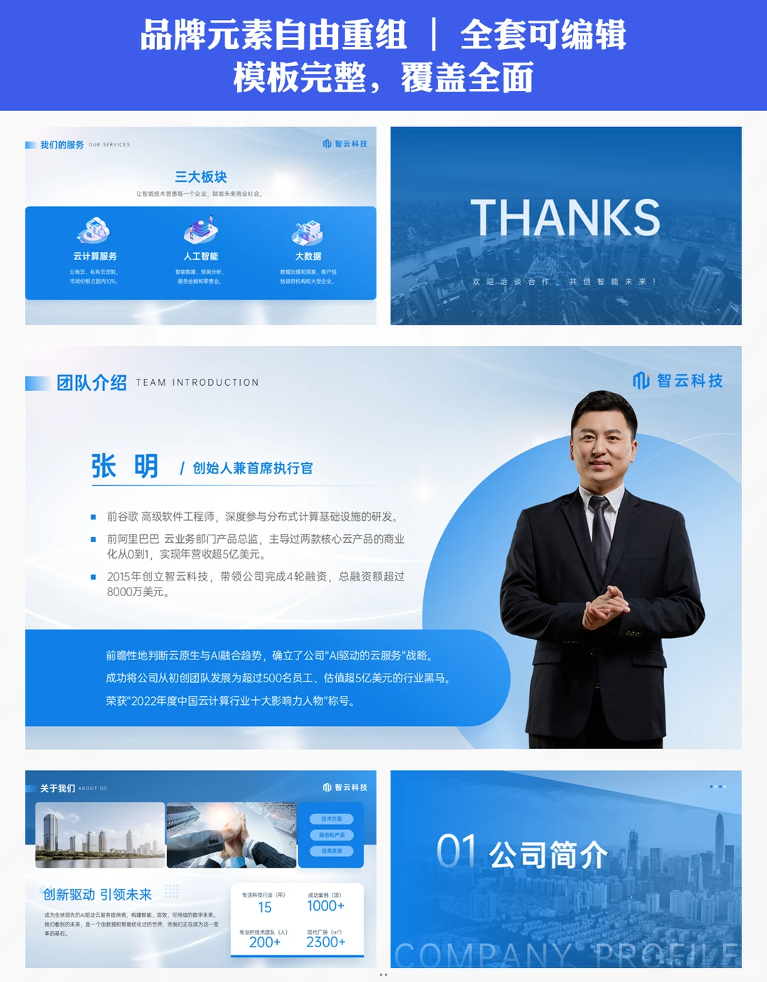 企业简介ppt｜高新企业必备模板