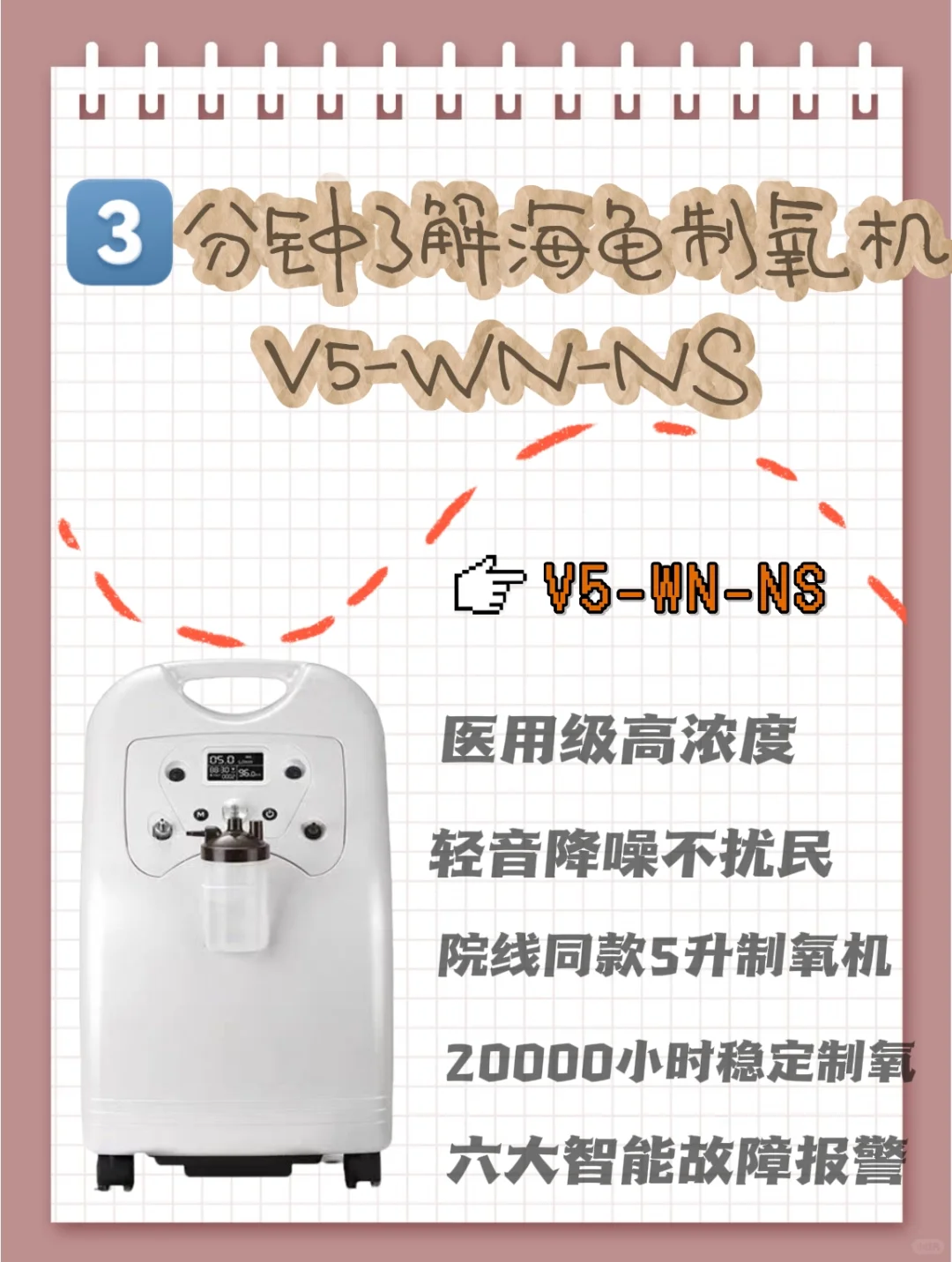 3分钟了解海龟V5-WN-NS制氧机