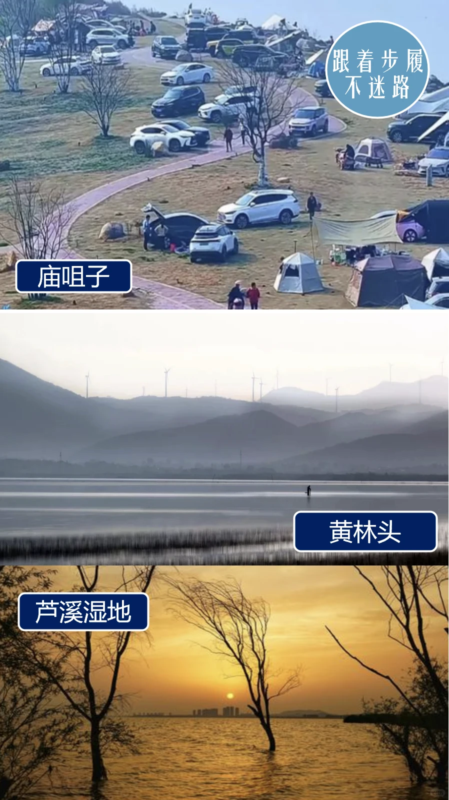 假日躺“营”计划发布丨环巢湖免费露营地图