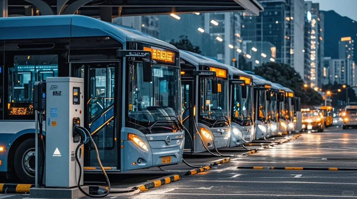 深圳公交夜间充电，真的太绝了！