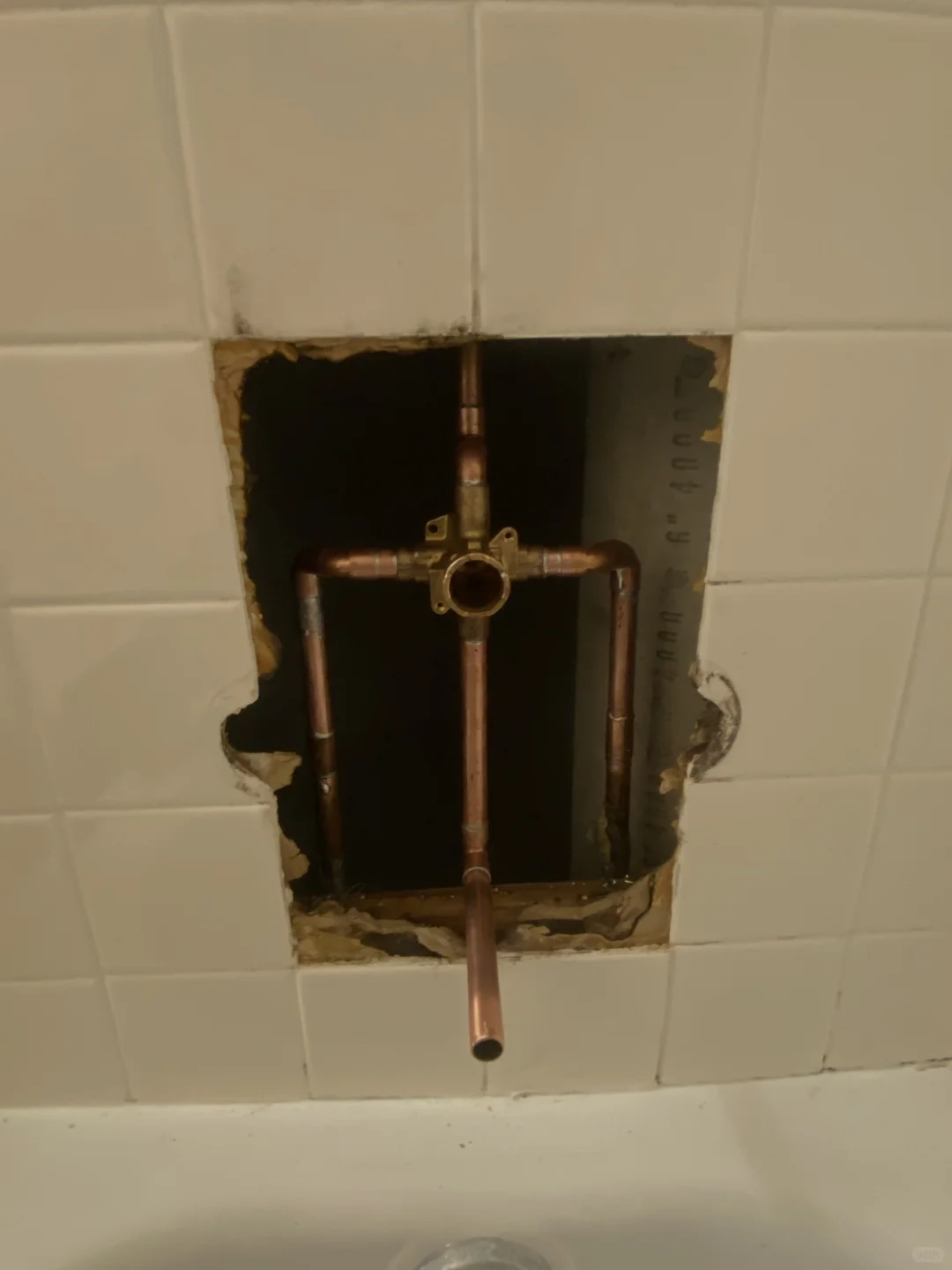 Replace shower faucet