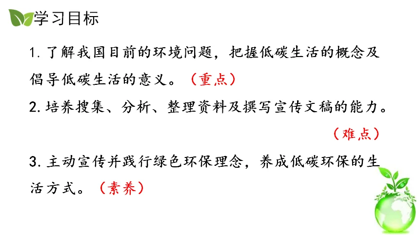 低碳生活考点一网打尽！刚整理完的