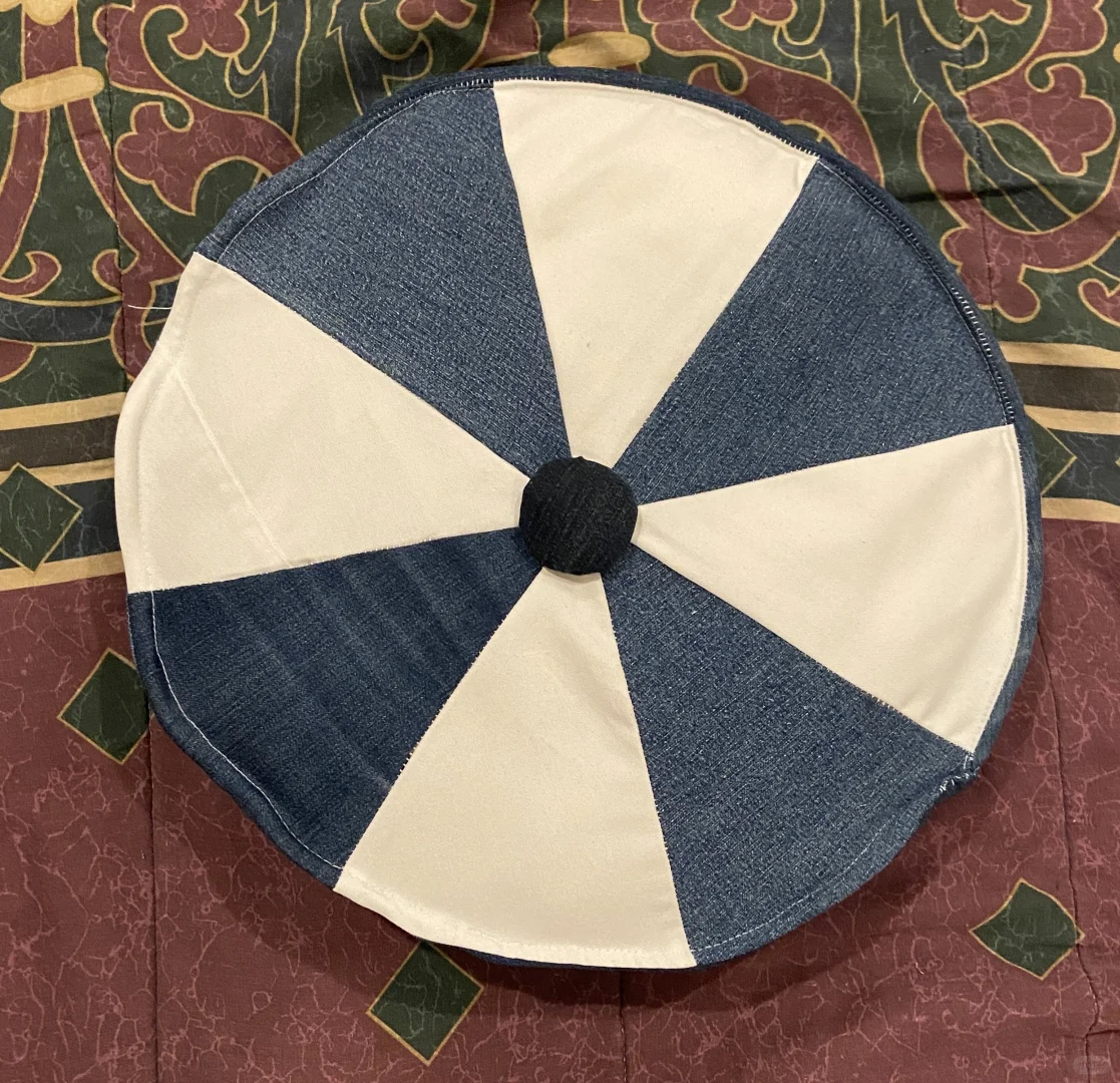 旧物改造：旧牛仔裤（3）-抱枕