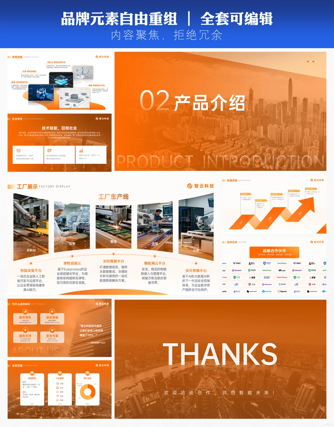 高级感ppt模板｜高新企业资质展示