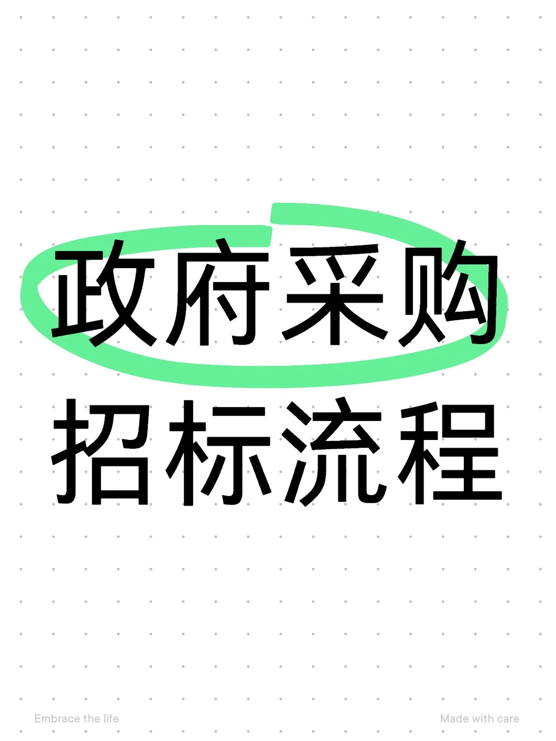 政府采购招标流程