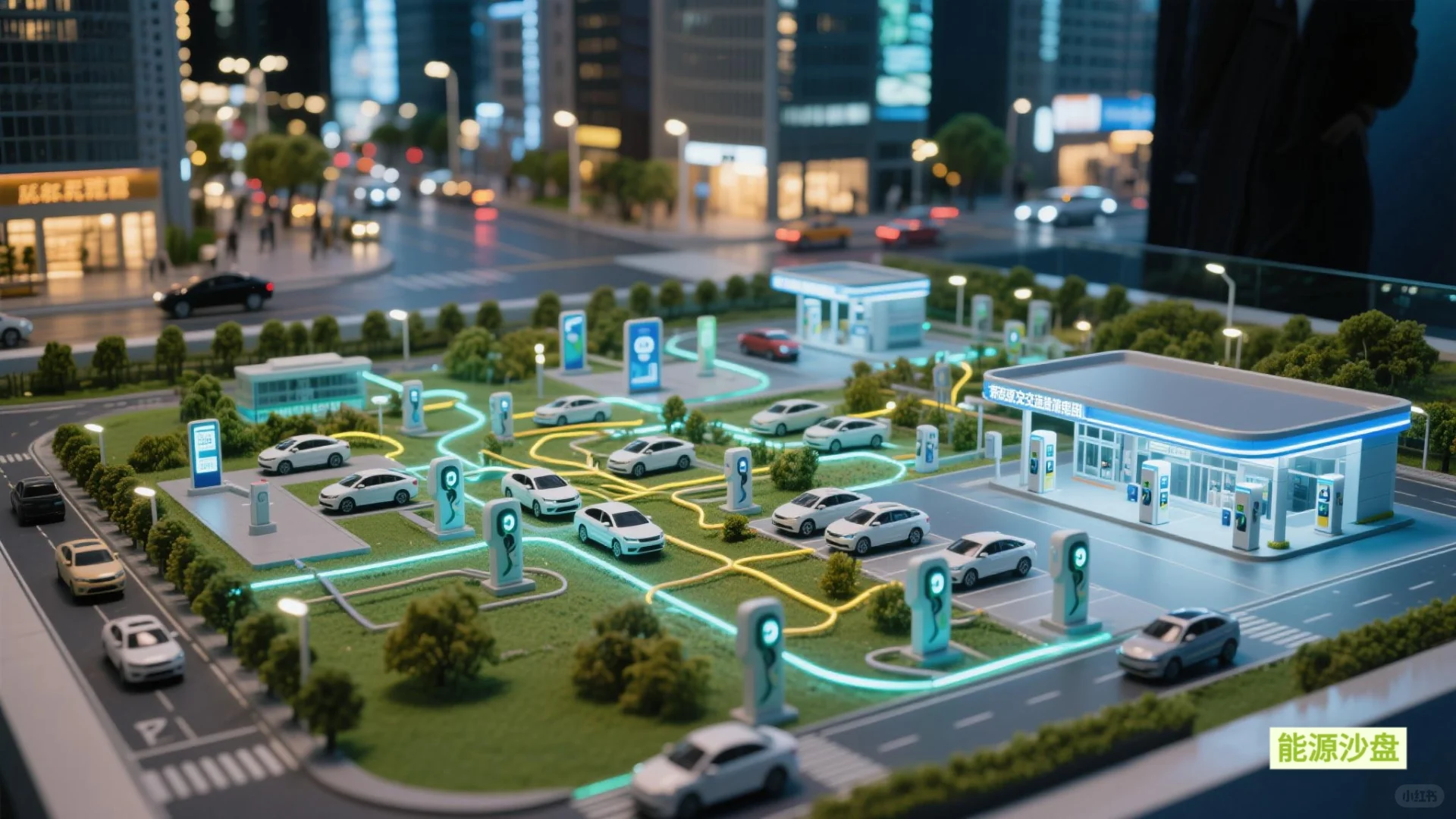 光伏、储能、充电、换电一体化综合沙盘