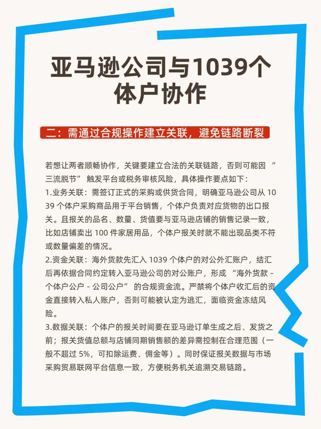 亚马逊公司与1039个体户合作