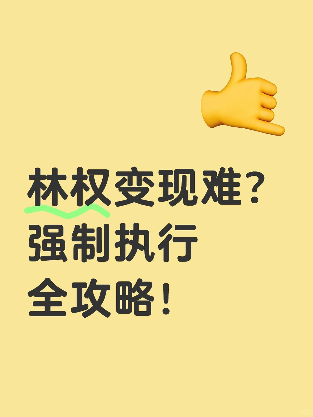 林权变现难?强制执行全攻略!