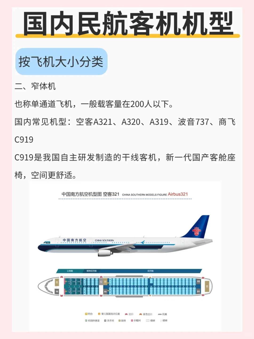 国内民航客机飞机机型分类？如何选座？