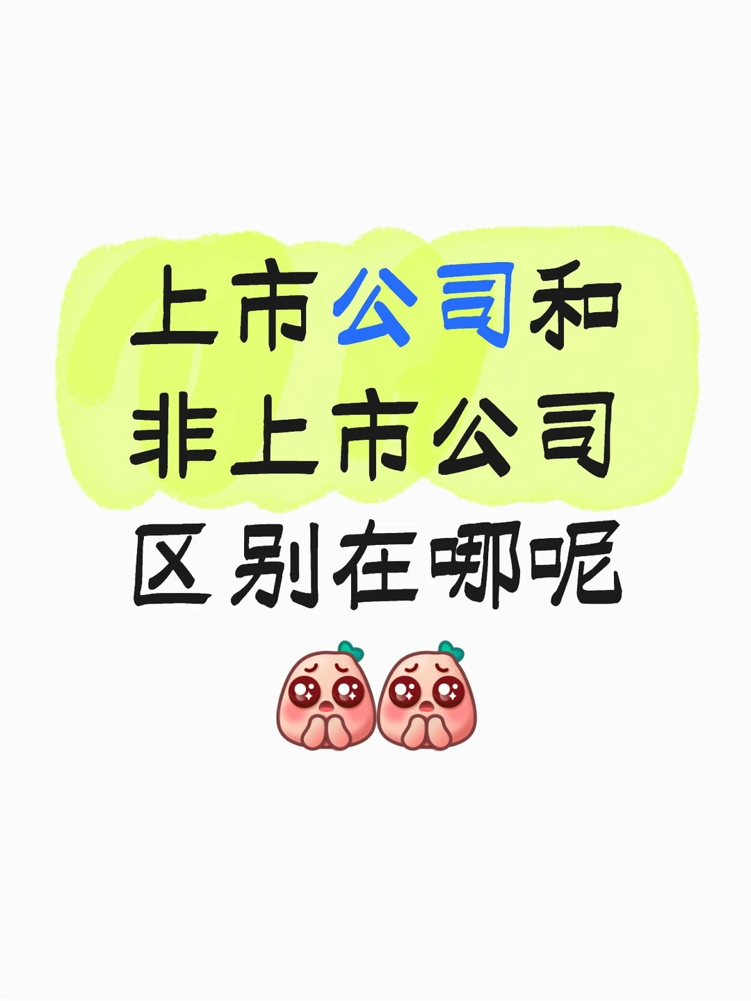 上市公司VS非上市公司