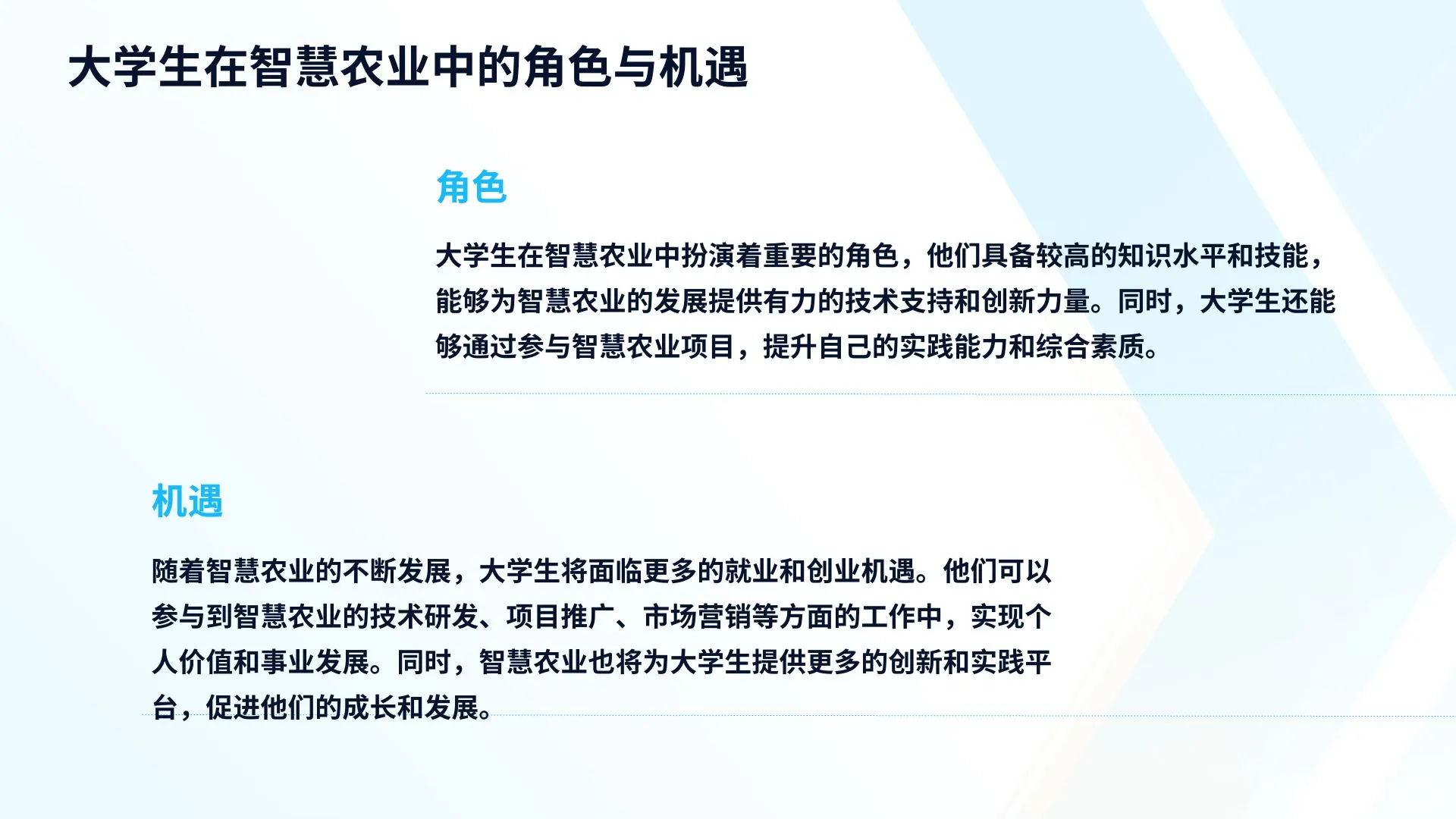智慧农业中的新技术及其应用成果