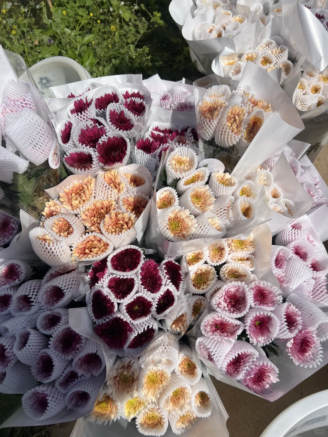 一天单头上花量500把～