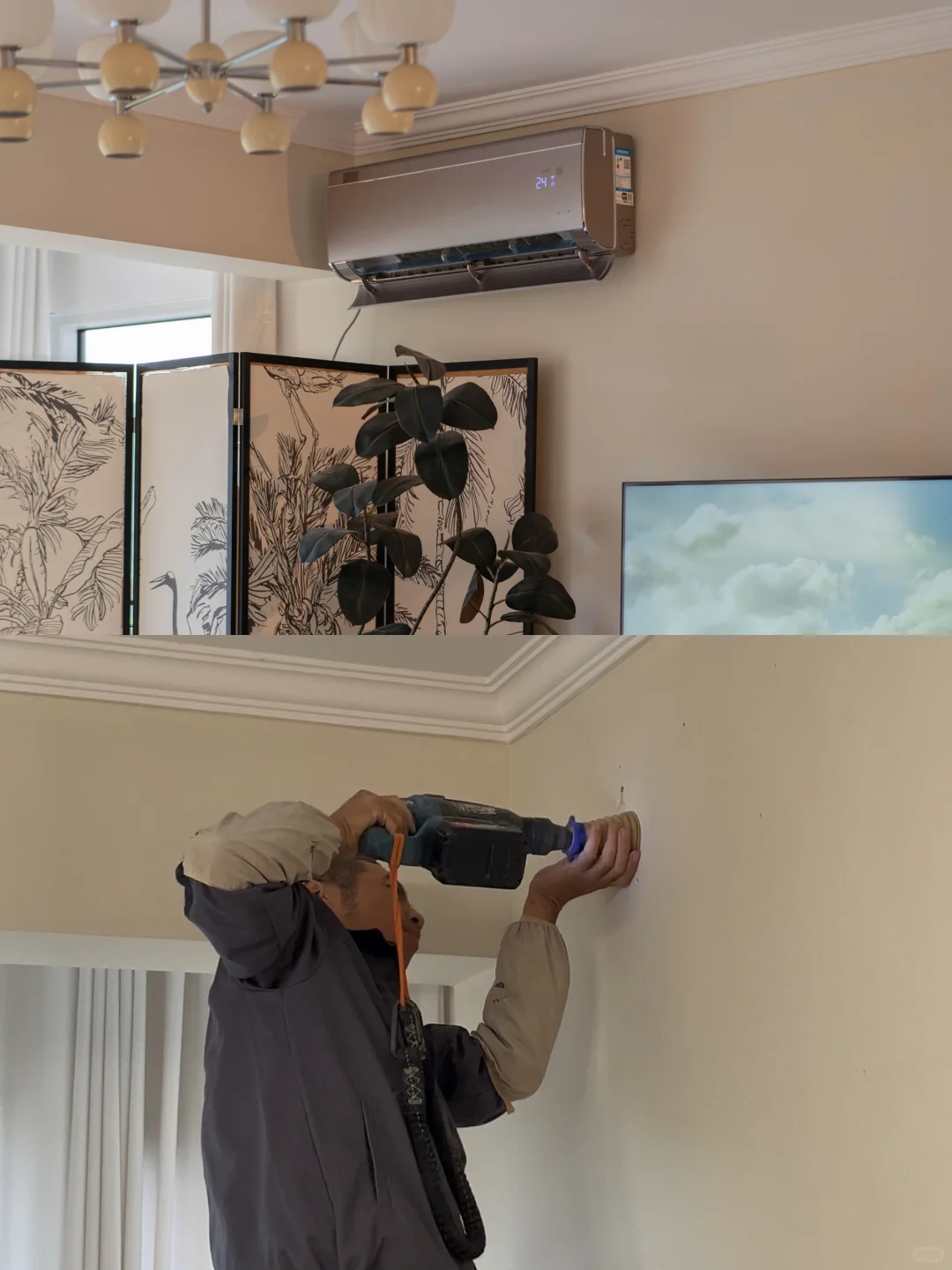 帮房东装完落地窗后，出租屋让我住成了家