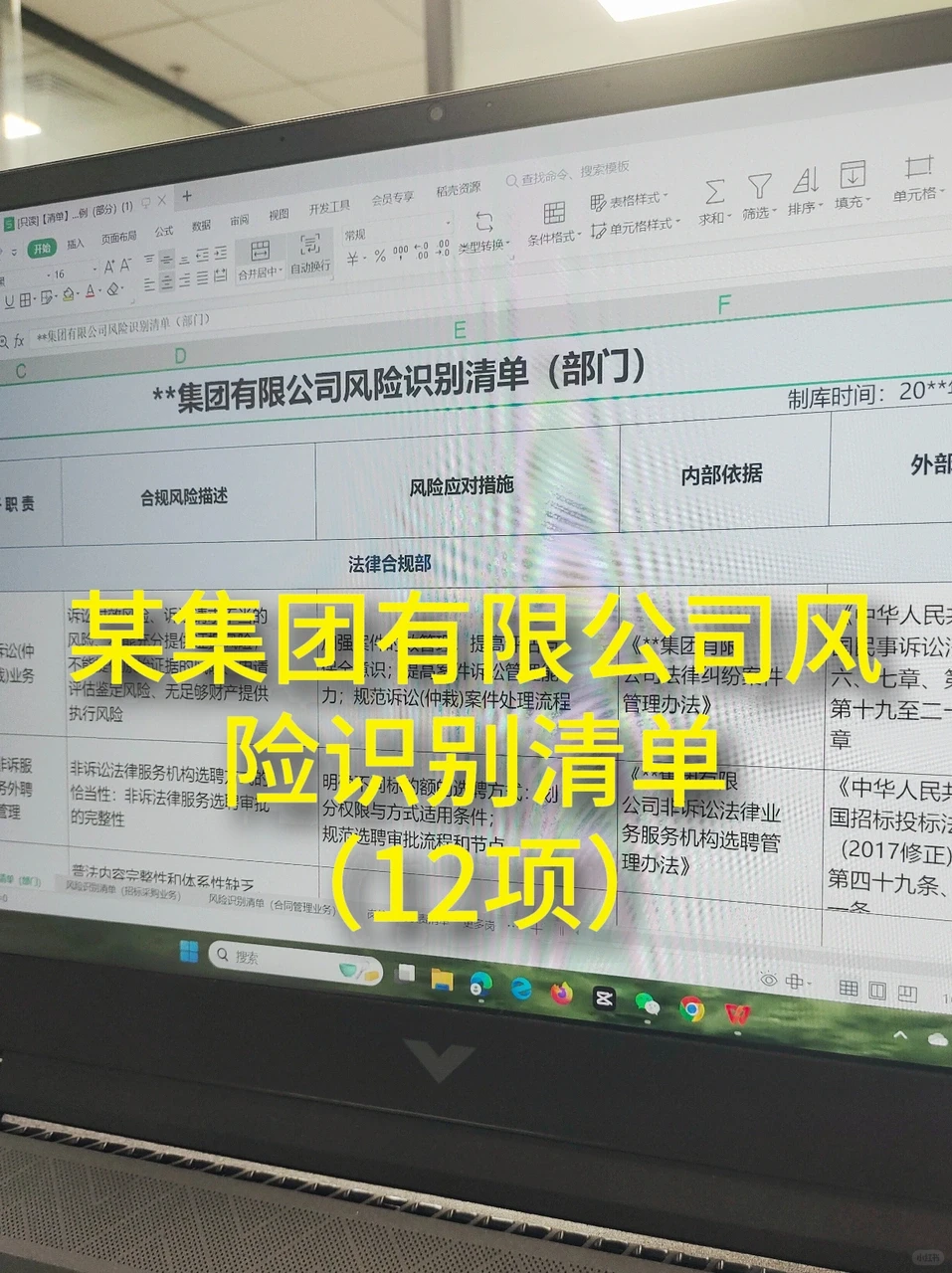 即拿即用！企业合规风险识别清单