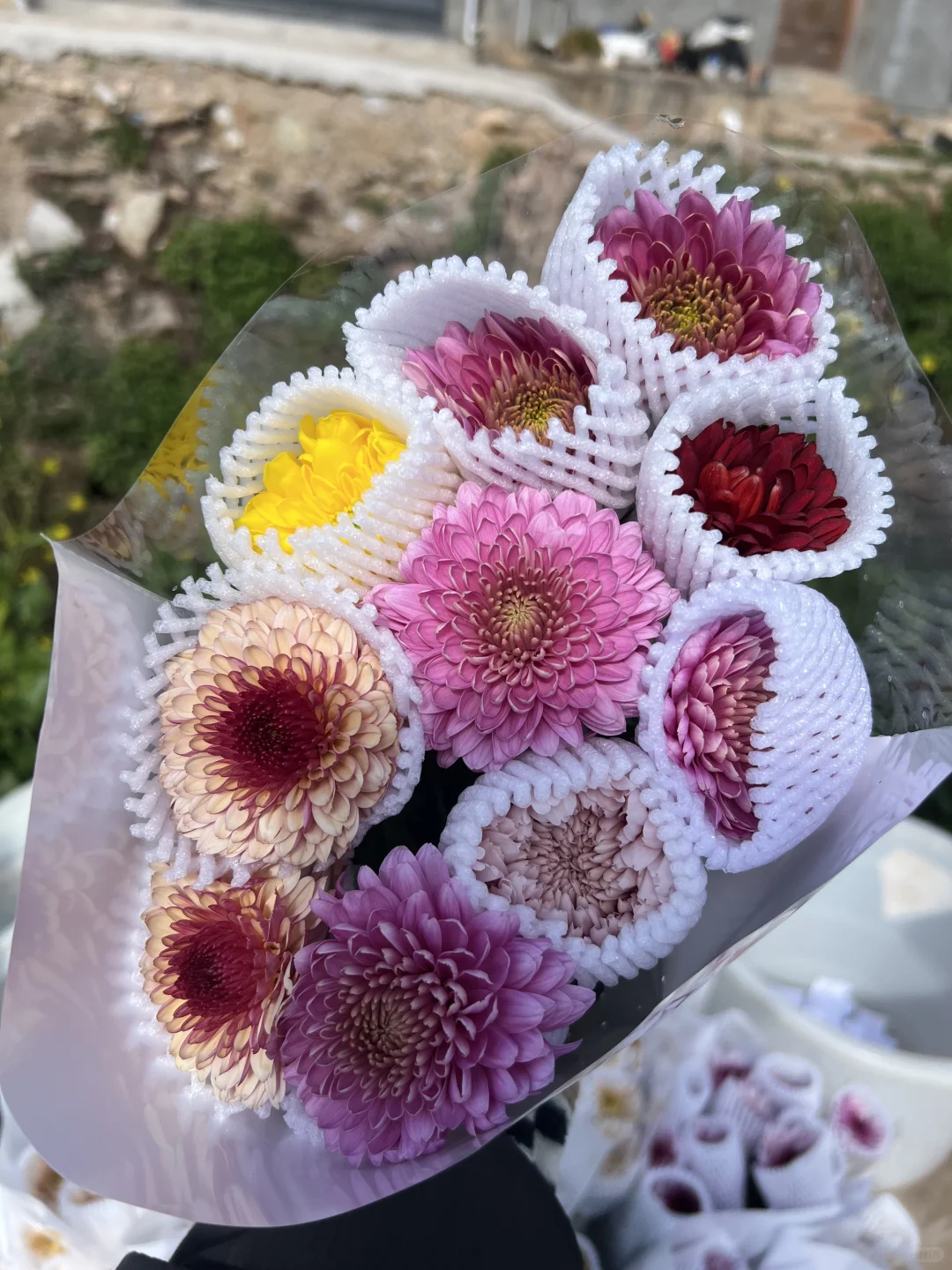 一天单头上花量500把～