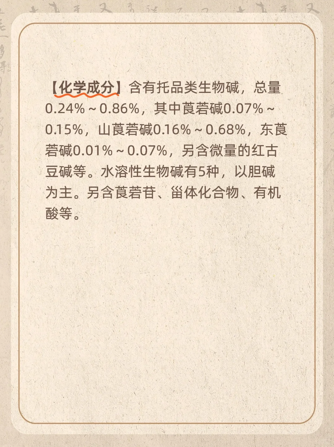 ? 华山参：熬夜党必备，秒回血