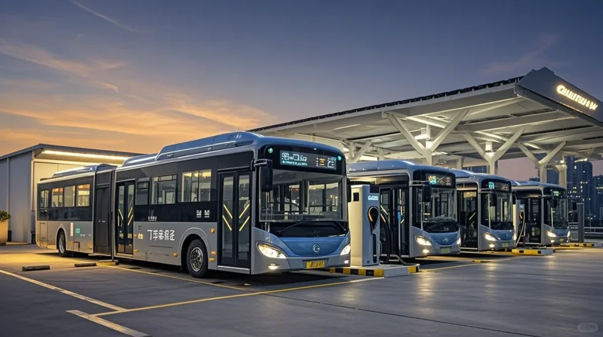 深圳公交夜间充电，真的太绝了！