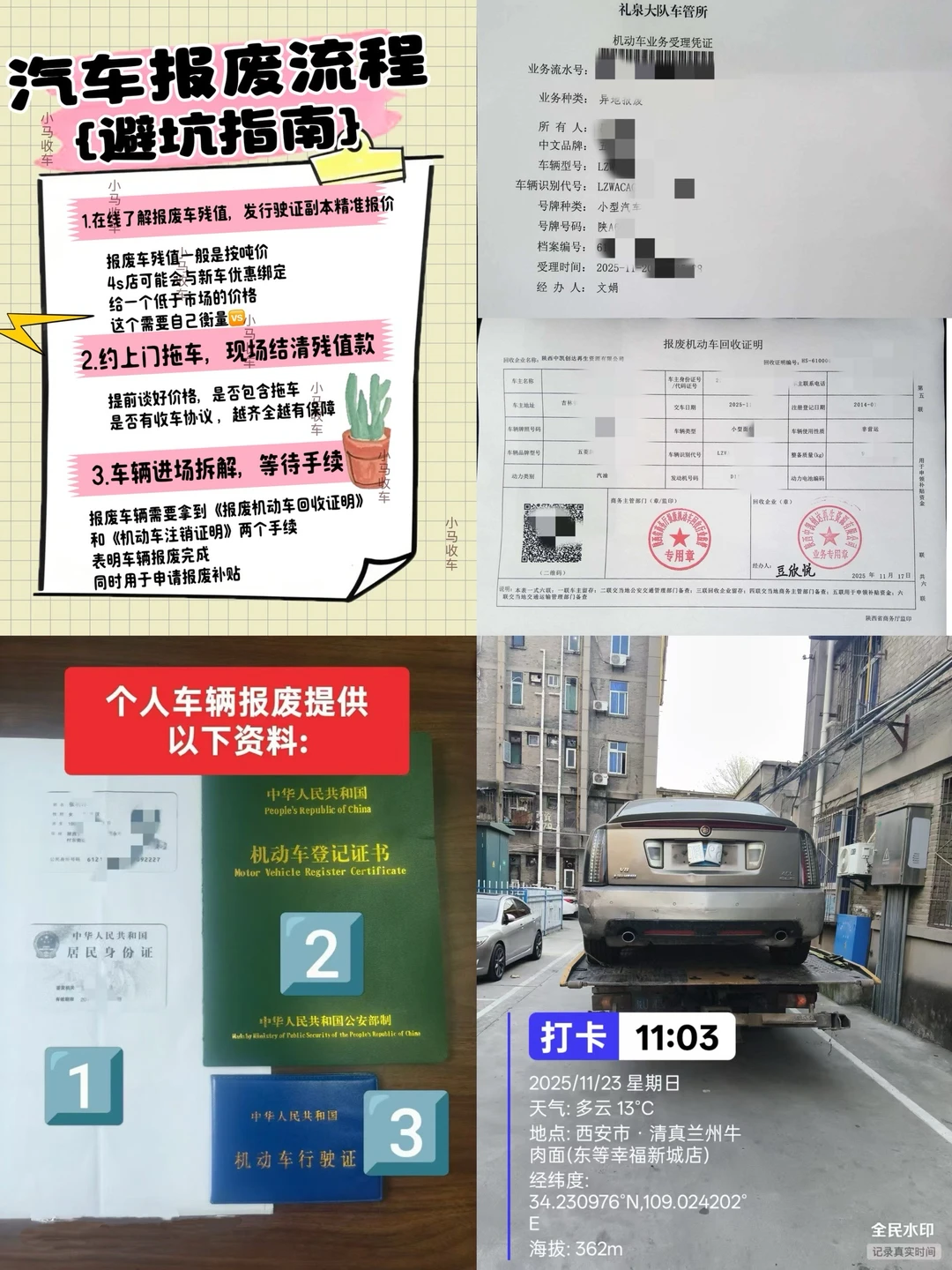 ? 汽车报废流程大揭秘!残值回收+销户流程