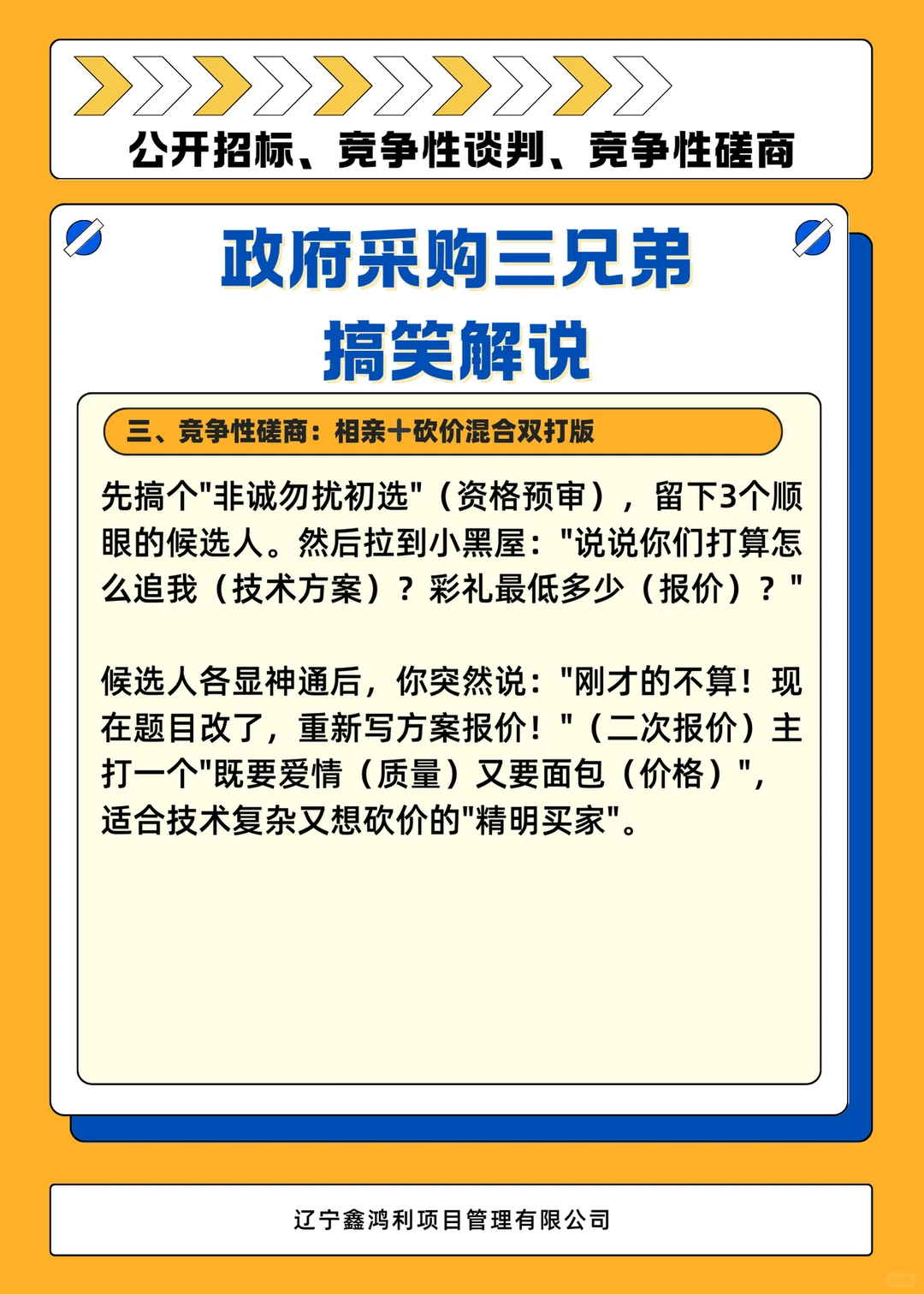 三个政府采购方法搞笑解说版