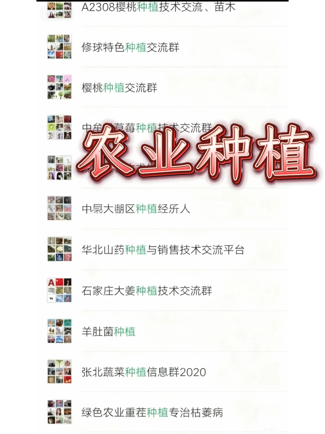 ?农业种植人必存！N个宝藏交流裙，少踩99%