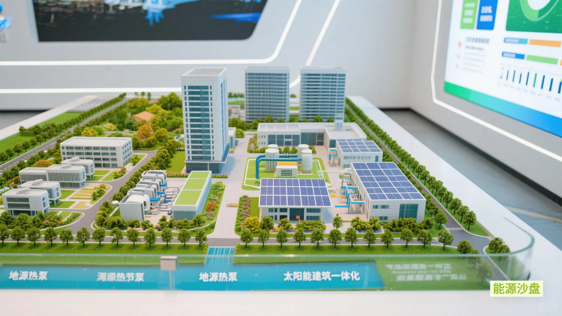 光伏、储能、充电、换电一体化综合沙盘