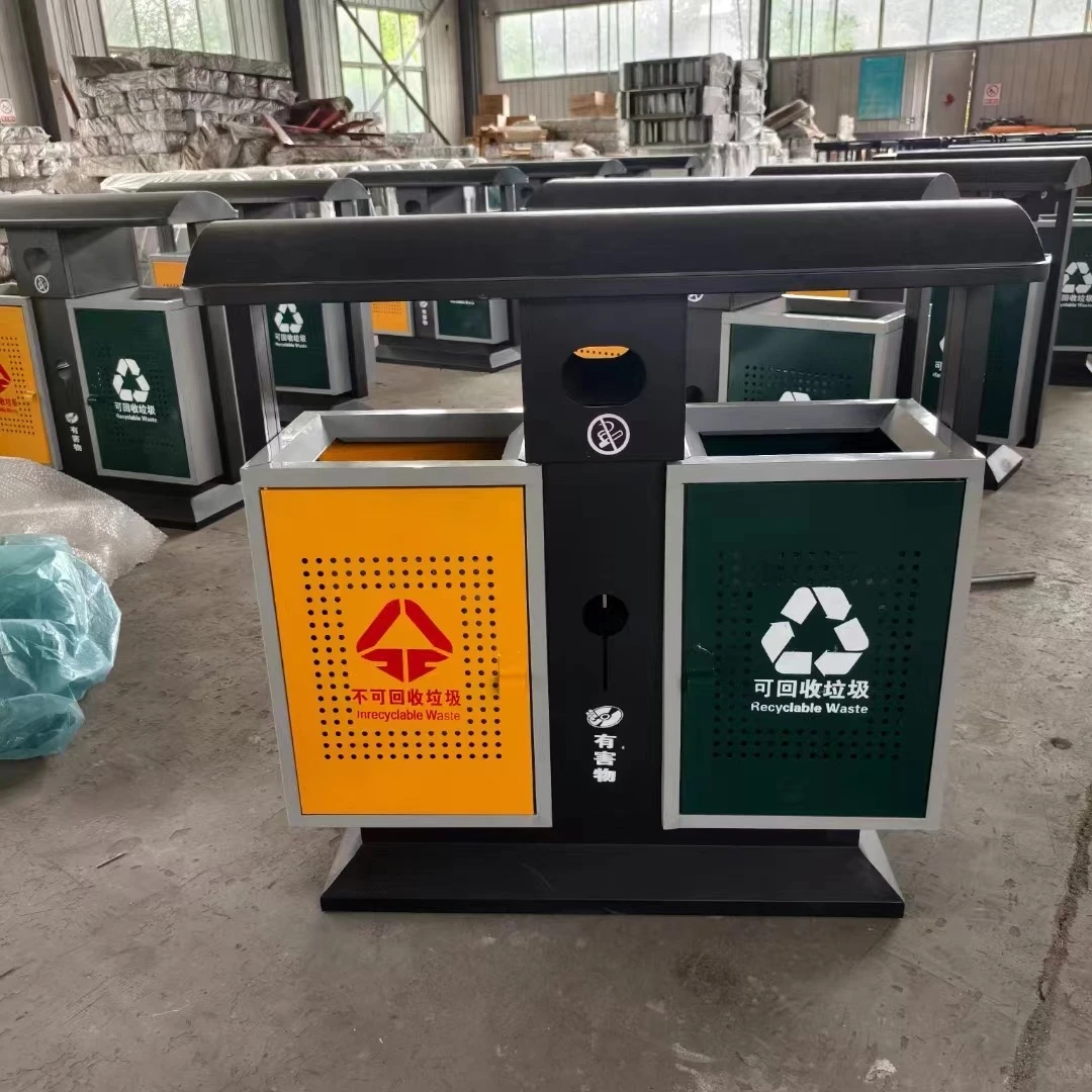 户外垃圾分类果皮箱！