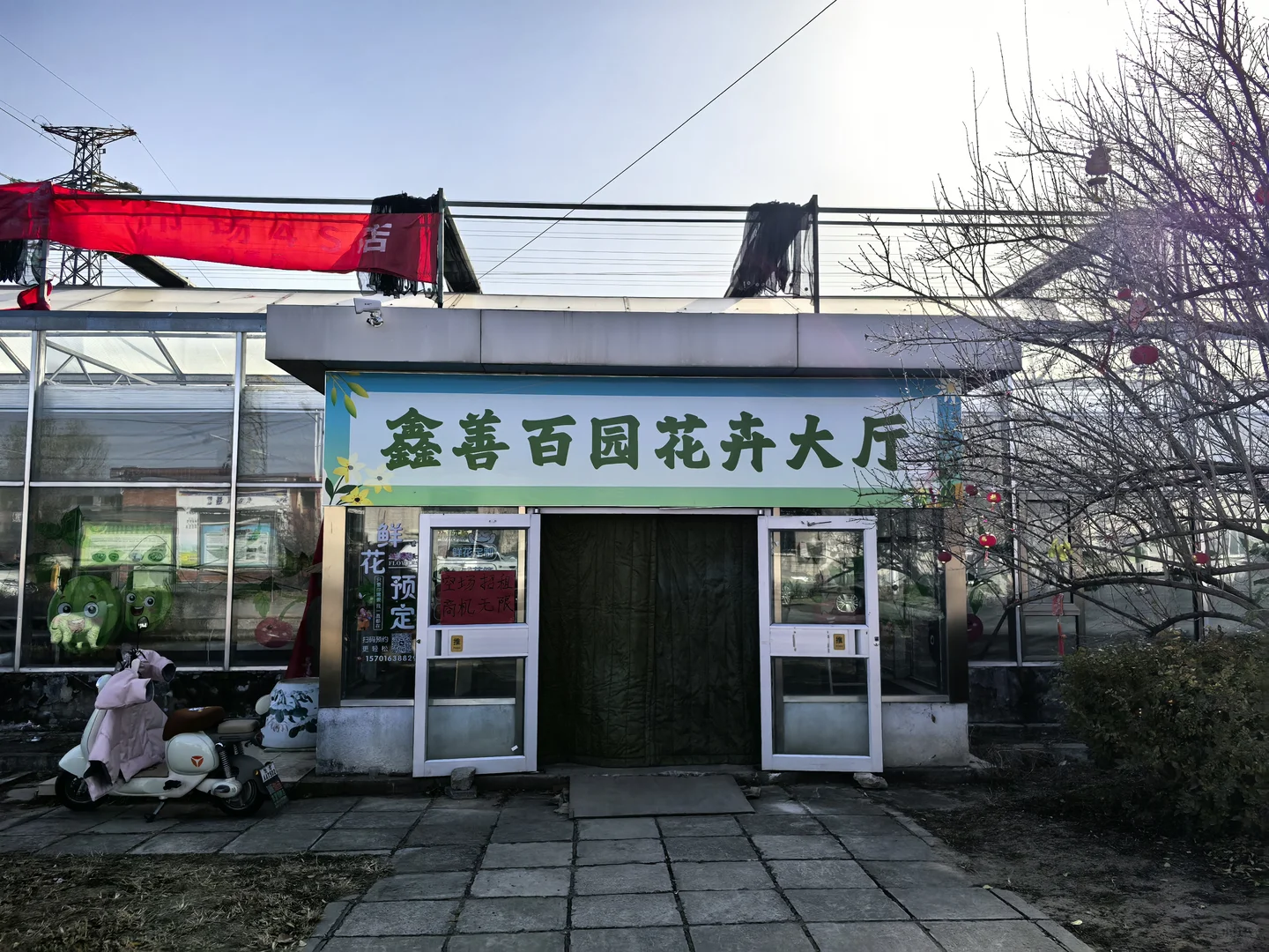 鑫善百园花卉大厅真不错！