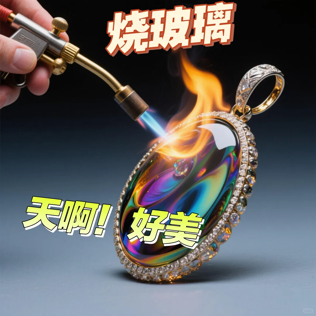 不允许还有人不知道烧玻璃要用制氧机助燃