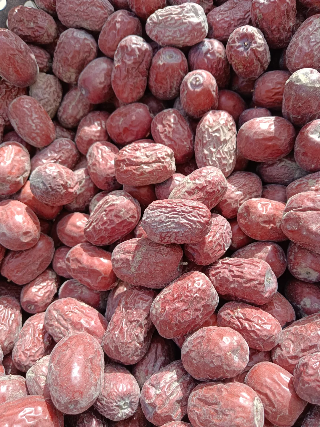 不要嫌它“脏”不水洗不加工带土新疆灰枣！