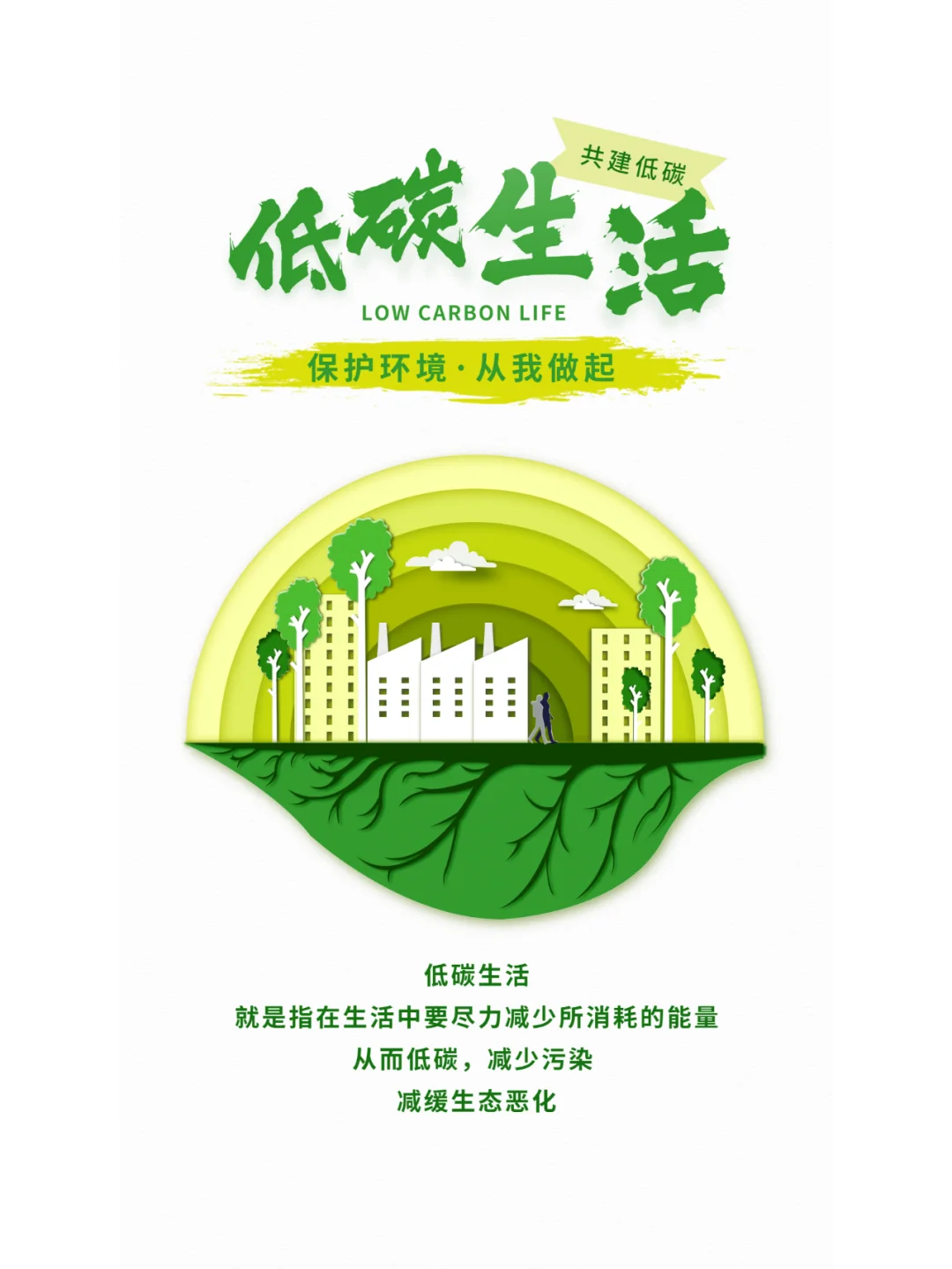 节能宣传周海报模板分享+文案分享