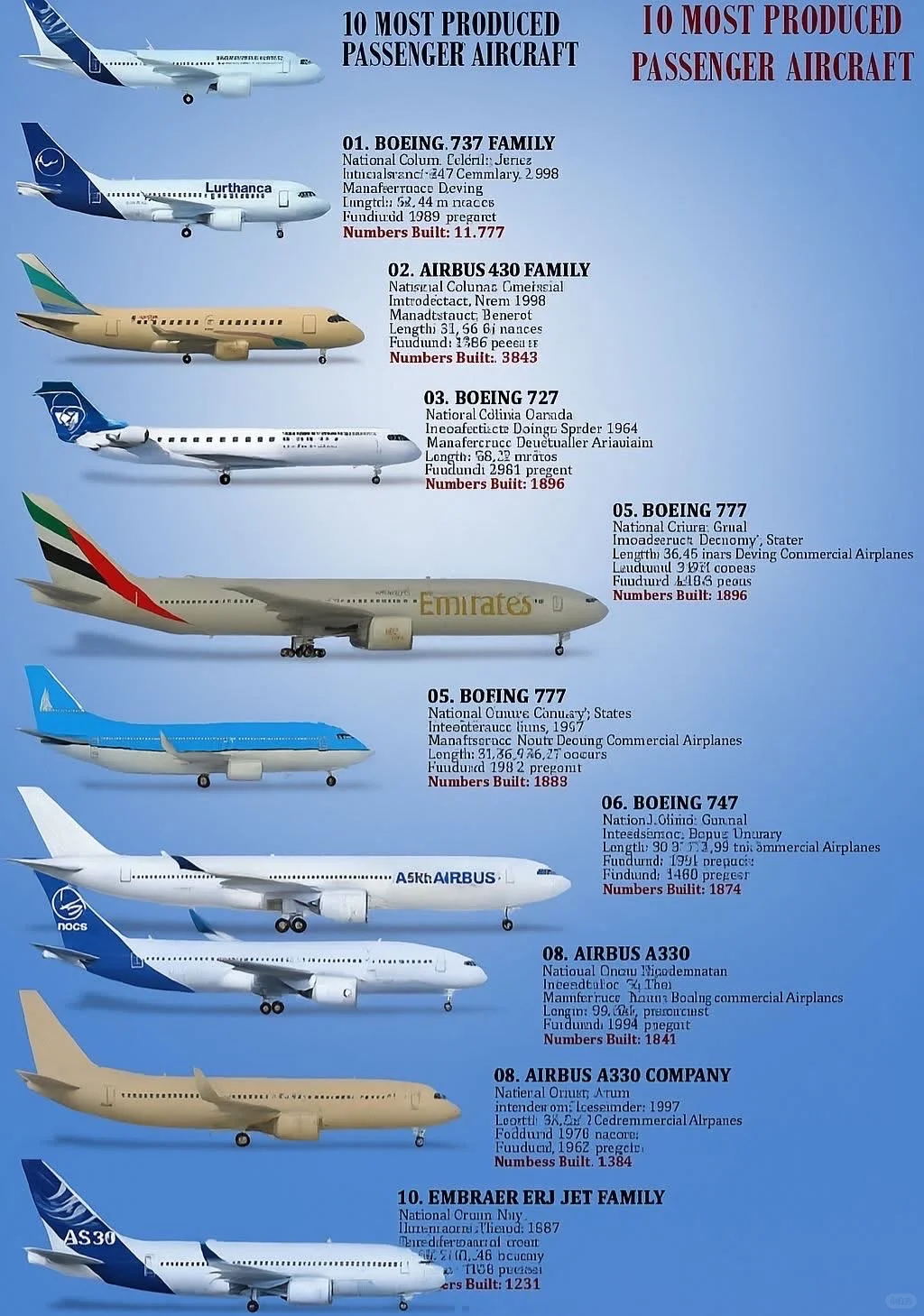 ✈️历史上产量最高的10种客机 1. ??波音73